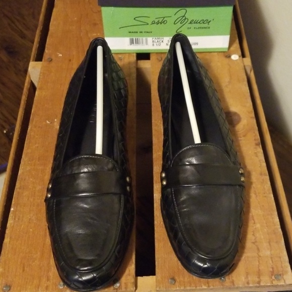 Sesto Meucci Italian black leather loafers - Picture 5 of 5